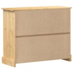 Commode Corona 110x43x91 cm bois massif de pin – Image 4