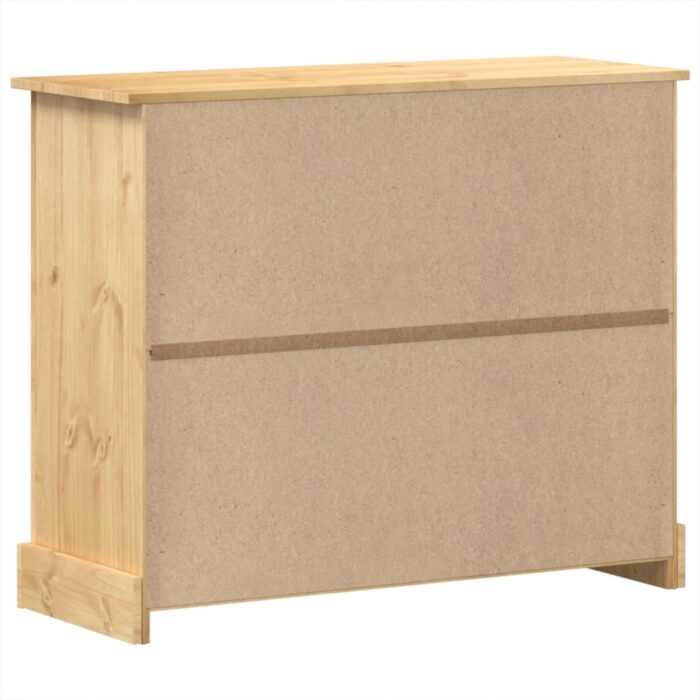 Commode Corona 110x43x91 cm bois massif de pin – Image 4