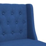 Chaises de bar lot de 2 bois massif d'hévéa et tissu – Image 6