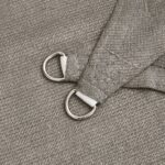 Voile d'ombrage 160 g/m² rectangulaire gris clair 3x4,5 m PEHD – Image 3