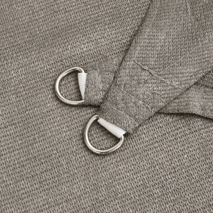 Voile d'ombrage 160 g/m² rectangulaire gris clair 3x4,5 m PEHD – Image 3
