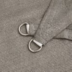 Voile d'ombrage 160 g/m² triangulaire 3,5x3,5x4,9 m PEHD – Image 3
