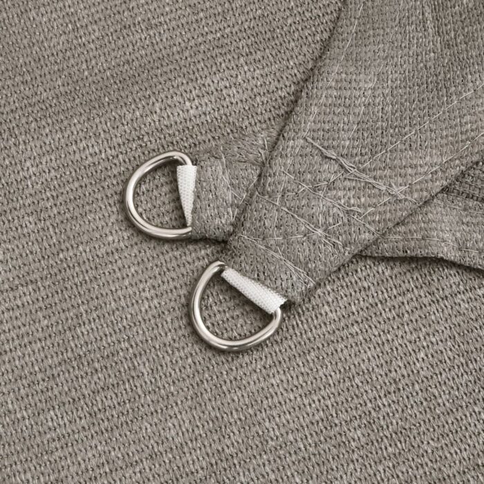 Voile d'ombrage 160 g/m² triangulaire 3,5x3,5x4,9 m PEHD – Image 3