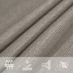 Voile d'ombrage 160 g/m² triangulaire gris clair 5x6x6 m PEHD – Image 6