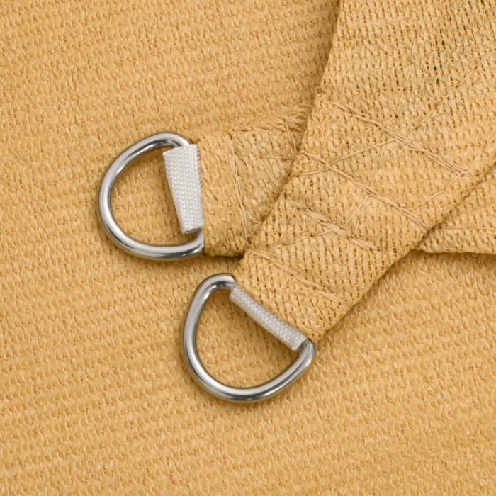 Voile d'ombrage 160 g/m² carré sable 2,5x2,5 m PEHD – Image 3