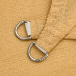 Voile d'ombrage 160 g/m² carré sable 3x3 m PEHD – Image 3