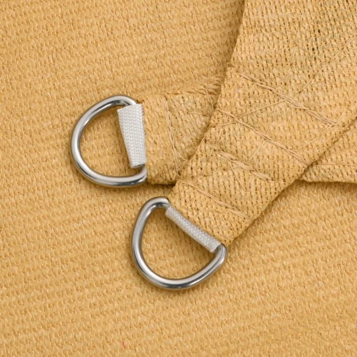 Voile d'ombrage 160 g/m² carré sable 3x3 m PEHD – Image 3