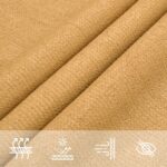 Voile d'ombrage 160 g/m² rectangulaire sable 3x4 m PEHD – Image 6