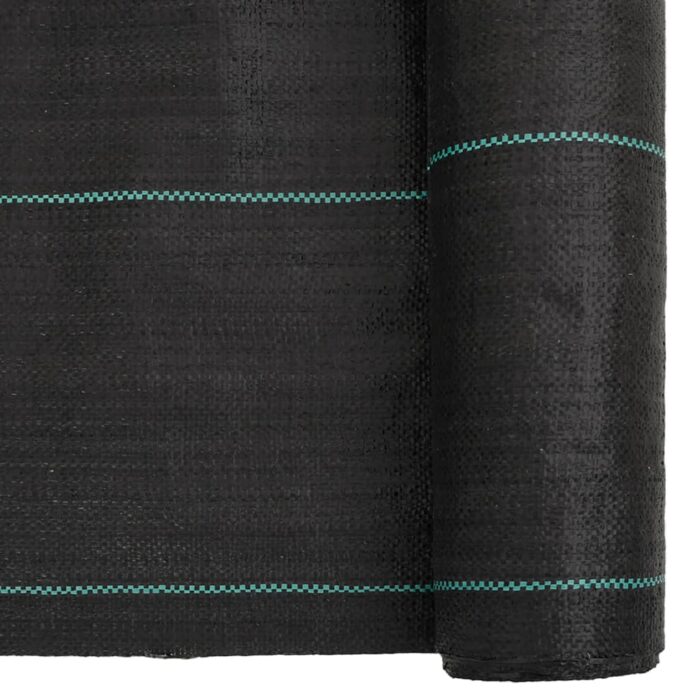 Membrane anti-mauvaises herbes noir 1,5x150 m PP – Image 5
