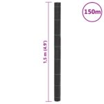 Membrane anti-mauvaises herbes noir 1,5x150 m PP – Image 7