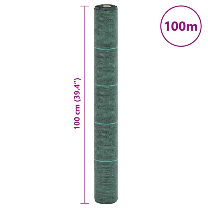 Membrane anti-mauvaises herbes vert 1x100 m PP – Image 7