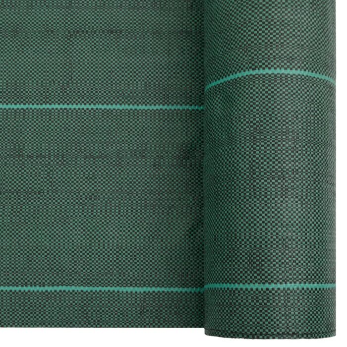 Membrane anti-mauvaises herbes vert 1,5x100 m PP – Image 3