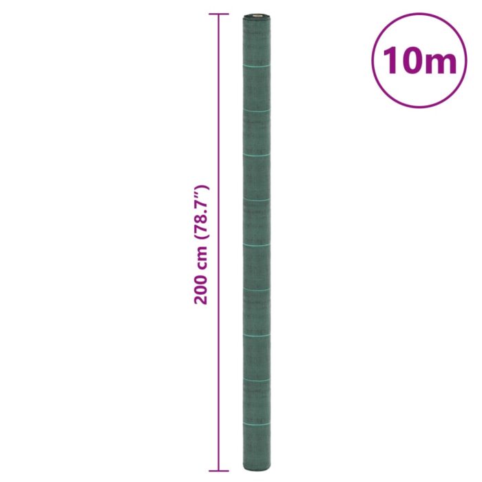 Membrane anti-mauvaises herbes vert 2x10 m PP – Image 7
