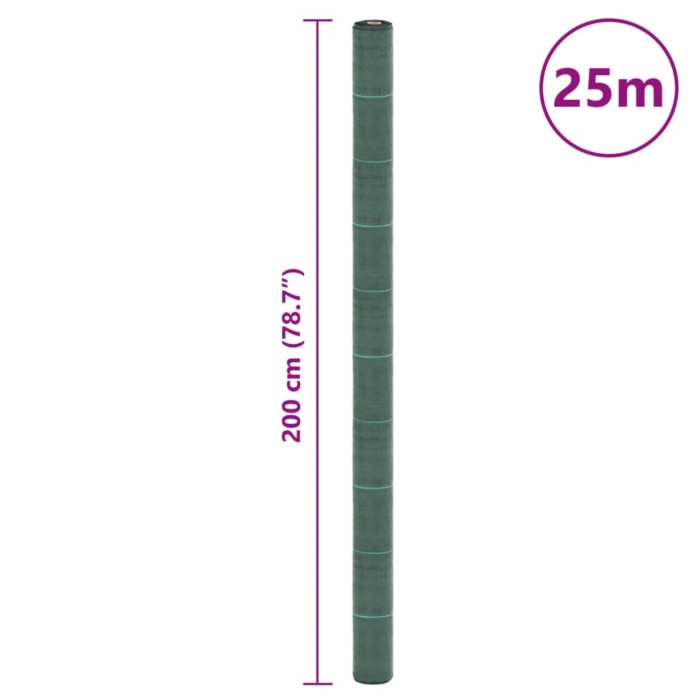 Membrane anti-mauvaises herbes vert 2x25 m PP – Image 7