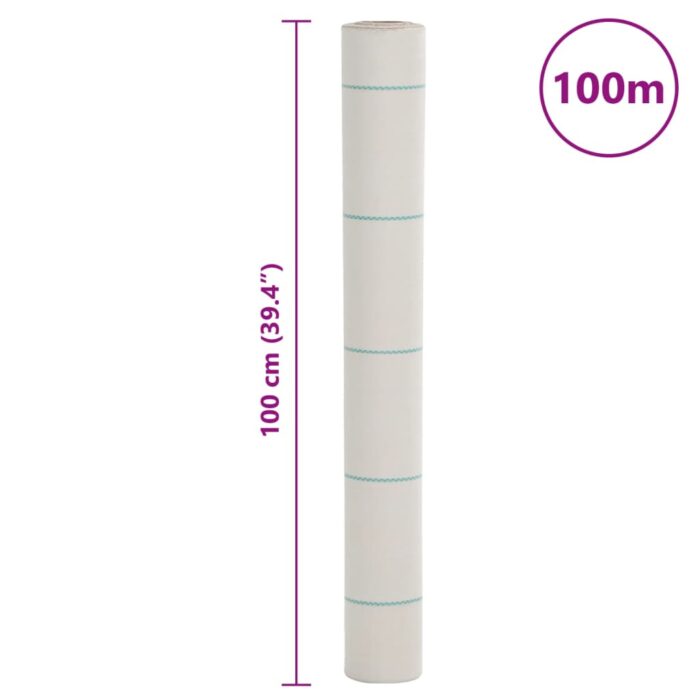 Membrane anti-mauvaises herbes blanc 1x100 m PP – Image 7