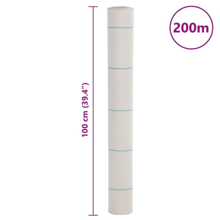 Membrane anti-mauvaises herbes blanc 1x200 m PP – Image 7