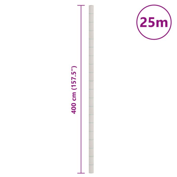 Membrane anti-mauvaises herbes blanc 4x25 m PP – Image 7