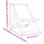 Chaises de plage pliables lot de 2 vert tissu – Image 7