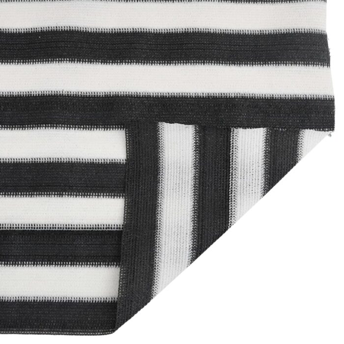 Filet brise-vue anthracite et blanc 1x50 m PEHD 75 g/m² – Image 3