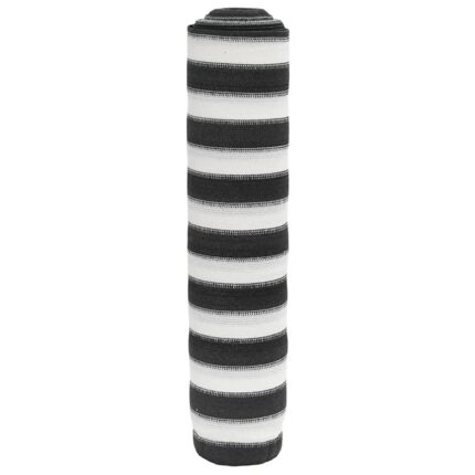 Filet brise-vue anthracite et blanc 1,2x25 m PEHD 75 g/m²