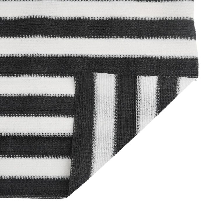 Filet brise-vue anthracite et blanc 1,2x25 m PEHD 75 g/m² – Image 3
