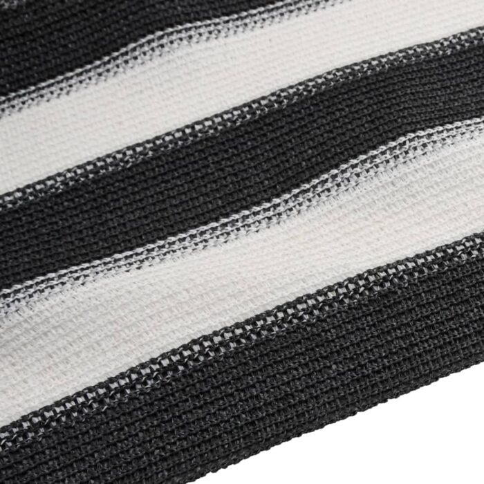 Filet brise-vue anthracite et blanc 1,8x50 m PEHD 75 g/m² – Image 4