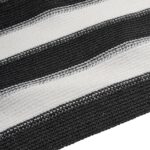 Filet brise-vue anthracite et blanc 1,5x50 m PEHD 150 g/m² – Image 4