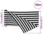 Filet brise-vue anthracite et blanc 1,5x50 m PEHD 150 g/m² – Image 7