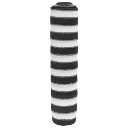 Filet brise-vue anthracite et blanc 1,5x10 m PEHD 195 g/m²