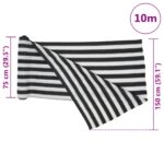 Filet brise-vue anthracite et blanc 1,5x10 m PEHD 195 g/m² – Image 7