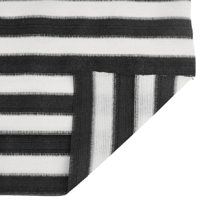 Filet brise-vue anthracite et blanc 2x50 m PEHD 195 g/m² – Image 3