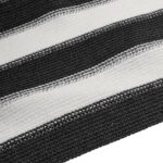Filet brise-vue anthracite et blanc 2x50 m PEHD 195 g/m² – Image 4