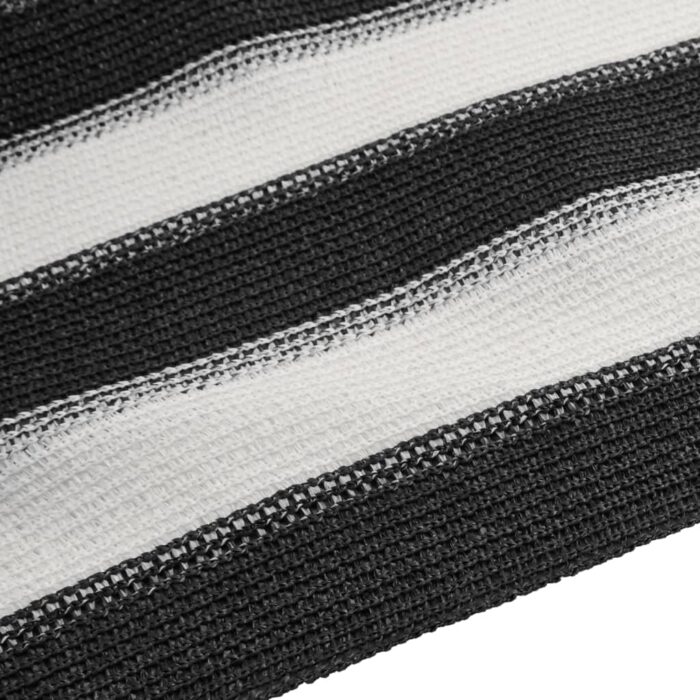 Filet brise-vue anthracite et blanc 2x50 m PEHD 195 g/m² – Image 4