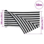 Filet brise-vue anthracite et blanc 2x50 m PEHD 195 g/m² – Image 7