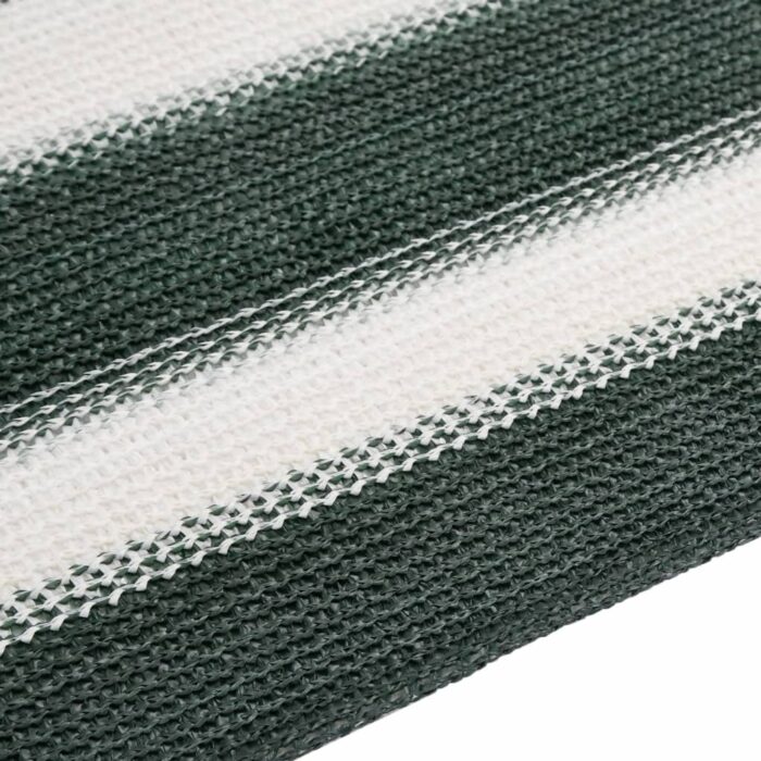 Filet brise-vue vert et blanc 1,2x50 m PEHD 75 g/m² – Image 4