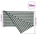 Filet brise-vue vert et blanc 1,5x10 m PEHD 75 g/m² – Image 7