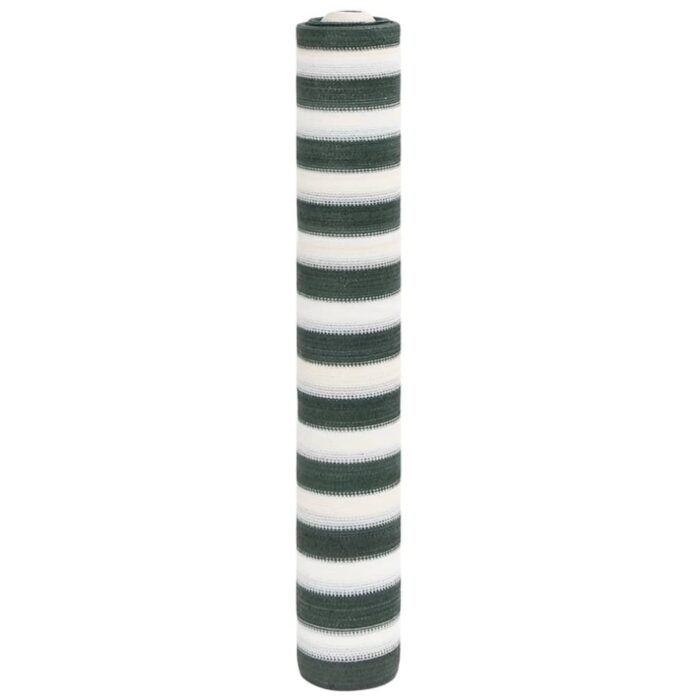 Filet brise-vue vert et blanc 1,5x25 m PEHD 75 g/m² – Image 1