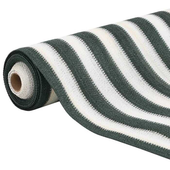 Filet brise-vue vert et blanc 1,5x25 m PEHD 75 g/m² – Image 2