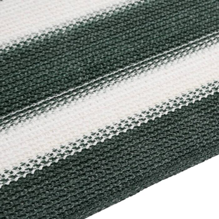Filet brise-vue vert et blanc 1,5x25 m PEHD 75 g/m² – Image 4