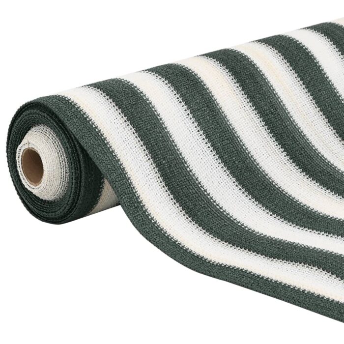 Filet brise-vue vert et blanc 2x25 m PEHD 75 g/m² – Image 2