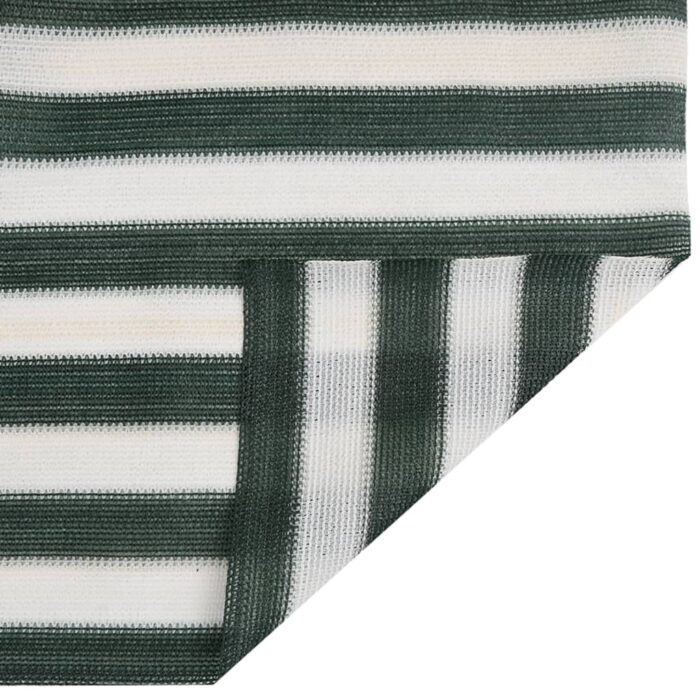 Filet brise-vue vert et blanc 2x25 m PEHD 75 g/m² – Image 3