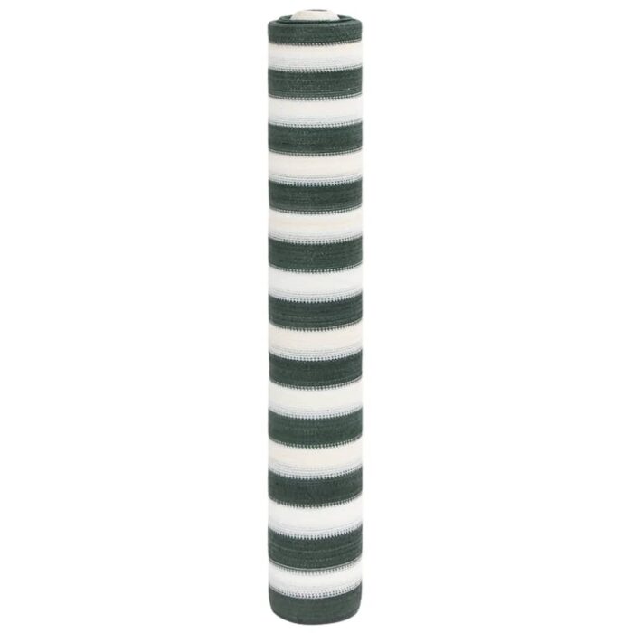 Filet brise-vue vert et blanc 2x50 m PEHD 75 g/m² – Image 1