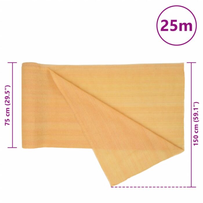 Filet brise-vue sable 1,5x25 m PEHD 150 g/m² – Image 7
