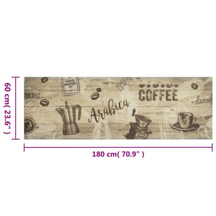 VXL8721012918559_g_en_hd_4.jpg Tapis de cuisine lavable imprimé café marron 60x180 cm velours – Image 4