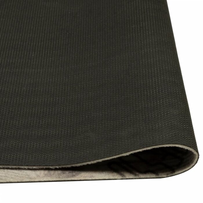 Tapis de cuisine lavable imprimé café gris 60x180 cm velours – Image 3
