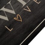 Tapis de cuisine lavable texte Coffee 60x180 cm velours – Image 2