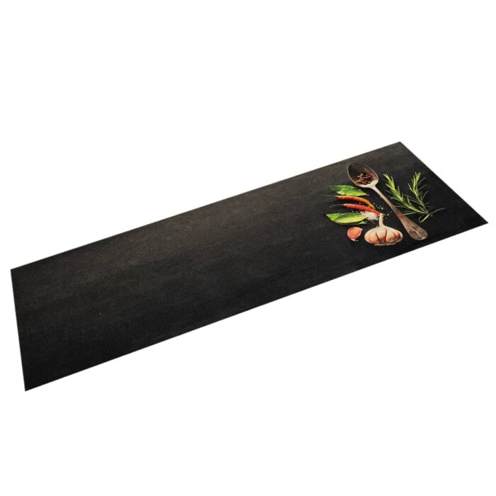 Tapis de cuisine lavable impression d'épices 45x150 cm velours – Image 1