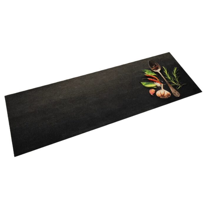 Tapis de cuisine lavable impression d'épices 60x180 cm velours – Image 1