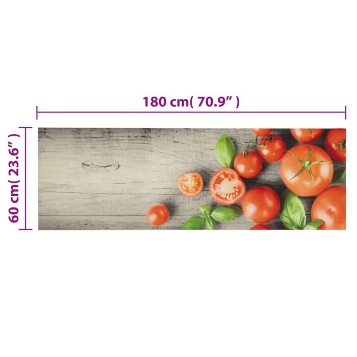 VXL8721012918979_g_en_hd_4.jpg Tapis de cuisine lavable impression de tomates 60x180cm velours – Image 4