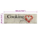 Tapis de cuisine lavable imprimé de piment Cooking 60x180 cm – Image 4